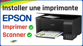 Installer imprimante EPSON pour imprimer et scanner  EPSON L3110  Tuto complet simple pas à pas [upl. by Antonino]