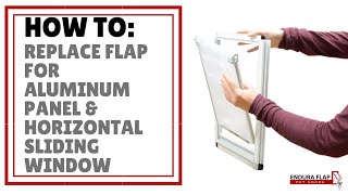 Endura Flap Replacement Tutorial for Aluminum Panels and Horizontal Sliding Window Pet Doors [upl. by Carisa]