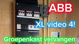 Groepenkast vervangen ⚡️ XL video 4  Elektricien  Amsterdam  ABB  Elektrotechniek [upl. by Sharai]