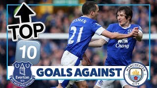 DAVIES LUKAKU PIENAAR  TOP 10 GOALS AGAINST MAN CITY [upl. by Sokul]