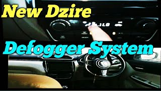 new dzire front defogger Workingcar front defogger systemdefogger working in hindi [upl. by Xylina]