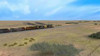 8 powers  4864 tons with a long empty grain cars [upl. by Darius]