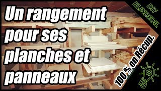 RANGEMENT POUR PLANCHES ET PANNEAUX EN BOIS [upl. by Galliett]