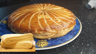 Pâte feuilletée en 10 minute  recette de la galette des rois 👑👑 pâtefeuilletée galettedesrois [upl. by Callie837]