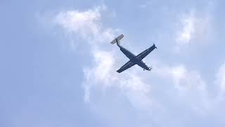 PlaneSense Pilatus PC12 On Finals For Runway 22  Filmed At Railfest 2024 [upl. by Aihcsrop]