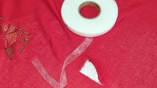 DIY Clothing Repair How to Use Double Sided Tape for Rafu and Holes [upl. by Leidba]