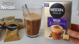 NESCAFÉ Gold Mocha Coffee Review 8x Instant Coffee Sticks [upl. by Emmer935]