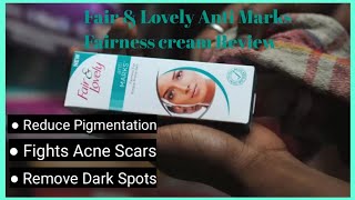 Fair and lovely anti marks cream ReviewRemove Spots Acne Scars Pimples and pigmentation marks [upl. by Catha916]