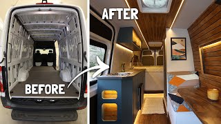 Van Build TIME LAPSE The Perfect Campervan Start to Finish in 30 days [upl. by Noisla]