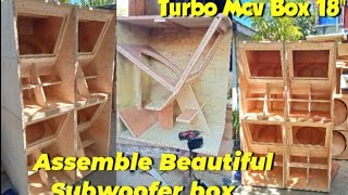 Turbo box Assemble Step by Step Safe speaker mo sa box na to at quality na bassThe Best to [upl. by Idnam]