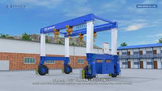 Installation guide of DTL rubber gantry crane [upl. by Mlohsihc]