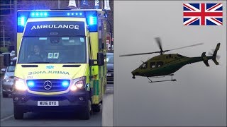 Ambulance responding with siren and lights  air ambulance [upl. by Rimat]