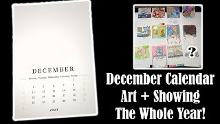 December Calendar Art  I Finished The Whole Year Featuring All Twelve Pictures [upl. by Stoddart]