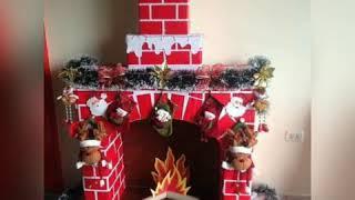 13 🔴 Ideas de Chimeneas falsas de cartón para navidad 🎅🏻🎄🤩 [upl. by Melonie]