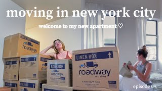 MOVING INTO MY NEW YORK CITY APARTMENT a realistic moving vlog [upl. by Schroeder]