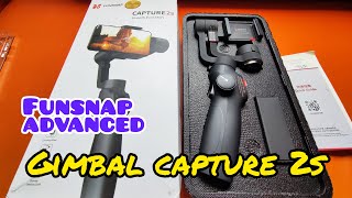 Gimbal Capture 2s Stabilizer Funsnap advanced Unboxing and Review [upl. by Anilok]