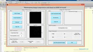 Mammogram Image Compression using SPIHT amp Fractal MATLAB source code [upl. by Teador]