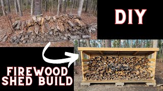 DIY Firewood Rack Build [upl. by Anyrak]