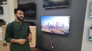 Changhong Ruba 50 Inch Led  50H7ki model  Unboxing amp Review  Special offer Mashallah Electronics [upl. by Kusin]