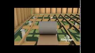 Kingspan AIRCELL Installation Video  Suspended Framed Floor Insulation [upl. by Aynik]