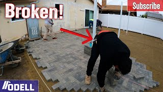 Massive Paver job WRECKED MY BACK part 4 [upl. by Saudra]