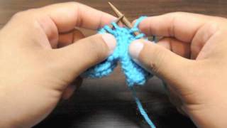 How to Knit the Knit Left Loop Increase KLL [upl. by Aicile]