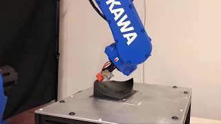 Nonplanar 3D printing using Yaskawa Motoman GP12 [upl. by Hervey]