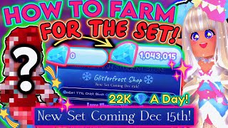 HOW TO GET THE NEW ROYALE HIGH WINTER SET ONCE ITS OUT Quick Glitterfrost Diamond Routine ROBLOX [upl. by Sampson901]