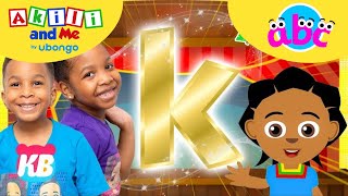 Find the Letter K with Kamdenboy amp Kyraboo  ABC learning  Learn and Play with Akili and Me [upl. by Ravens]