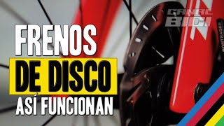 ¿Cómo funcionan los frenos de disco de una bicicleta [upl. by Nylaroc777]