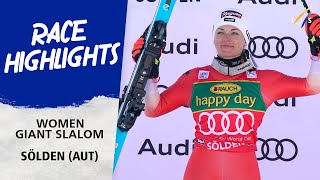 Highlights Women Giant Slalom Solden 2023 I Audi FIS Ski Alpine World Cup [upl. by Adnwahsar]