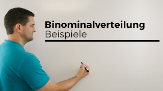 Binomialverteilung Beispiele Stochastik Wahrscheinlichkeitsrechnung  Mathe by Daniel Jung [upl. by Emee]