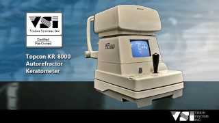 Topcon KR 8000 Autorefractor Keratometer [upl. by Ayn]