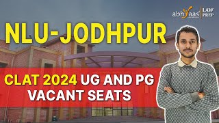 NLU Jodhpur Vacant Seats 2024  Application Process Explained  Abhyaas Lawprep  NLU JODHPUR [upl. by Artekal]