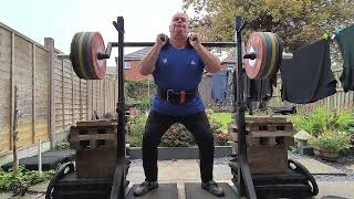 200kg 440lbs Safety Bar Squat 65yearsold oldmanstrength Squat powerlifting [upl. by Lewendal507]