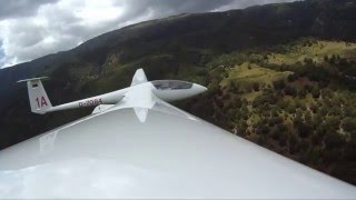 Schleicher ASW 20 flight over Vegoritida Lake Edessa Greece [upl. by Roche]