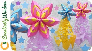 Last Minute Christmas Decoration Idea Paper Parol [upl. by Nezam]