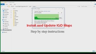 How To Install And Update IGo Primo Maps On SD Card [upl. by Suryc127]