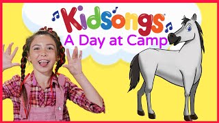 A Day At Camp by Kidsongs  Camp Songs for Kids  Hokey Pokey Dance  Camp fire Songs  PBS Kids [upl. by Augustin330]