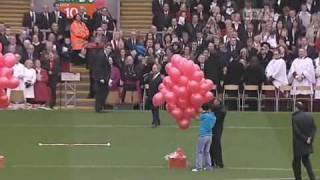 LFCTV Gerry Marsden sings quotYoull Never Walk Alonequot  Hillsborough 20yr Memorial Service [upl. by Aronas]