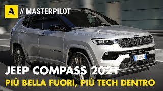 Nuova Jeep COMPASS 2021  Restyling nuovi interni e più tecnologia Anche DIESEL [upl. by Swihart100]