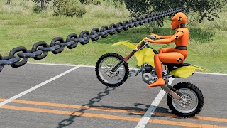 Cars vs Chain 26  BeamNG DRIVE  SmashChan [upl. by Natsyrt789]