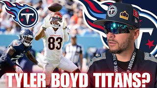 TENNESSEE TITANS SIGNING TYLER BOYD Tyler Boyd in Titans OFFENSE with WRS DHop amp Calvin Ridley [upl. by Pavyer95]