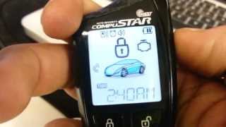 Compustar RF2W901SS 2way LCD remote brief look [upl. by Eolc316]