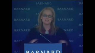 HD  Meryl Streep  Barnard College Commencement Speech  Part 3 of 4 [upl. by Adieren]