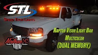 Speed Tech Lights Multicolor Raptor Visor Light Bar [upl. by Chaim]