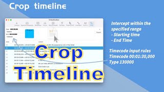 「Mac」Srt字幕工具箱新增：裁剪｜自由剪切字幕時間線 [upl. by Manouch622]