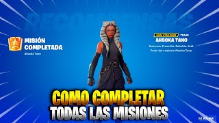 COMO COMPLETAR TODAS LAS MISIONES DE ASHOKA TANO EN FORTNITE [upl. by Rairb260]