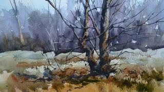 Painting Trees in Watercolour [upl. by Schofield]