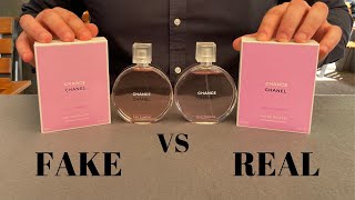 Fake vs Real Chanel Chance Eau Tendre Perfume [upl. by Doherty]